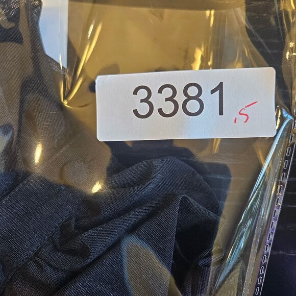 Agentovivo Ruched Black Mesh Button-Up Shirt With Lace-Up corset Back size L - Picture 7 of 7